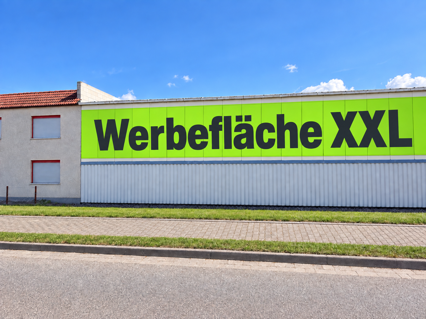 XXL-Fassadenwerbung – Bad Dürrenberg Richtung A9 / Leipzig / Lützen 70 m²