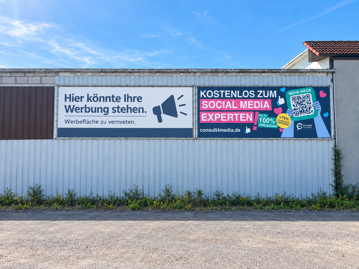 Werbefläche XXL 6M an der A9 - Linke Seite